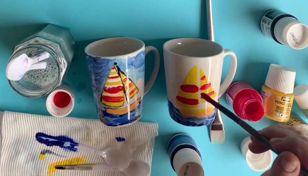 Kitten Cups Painting